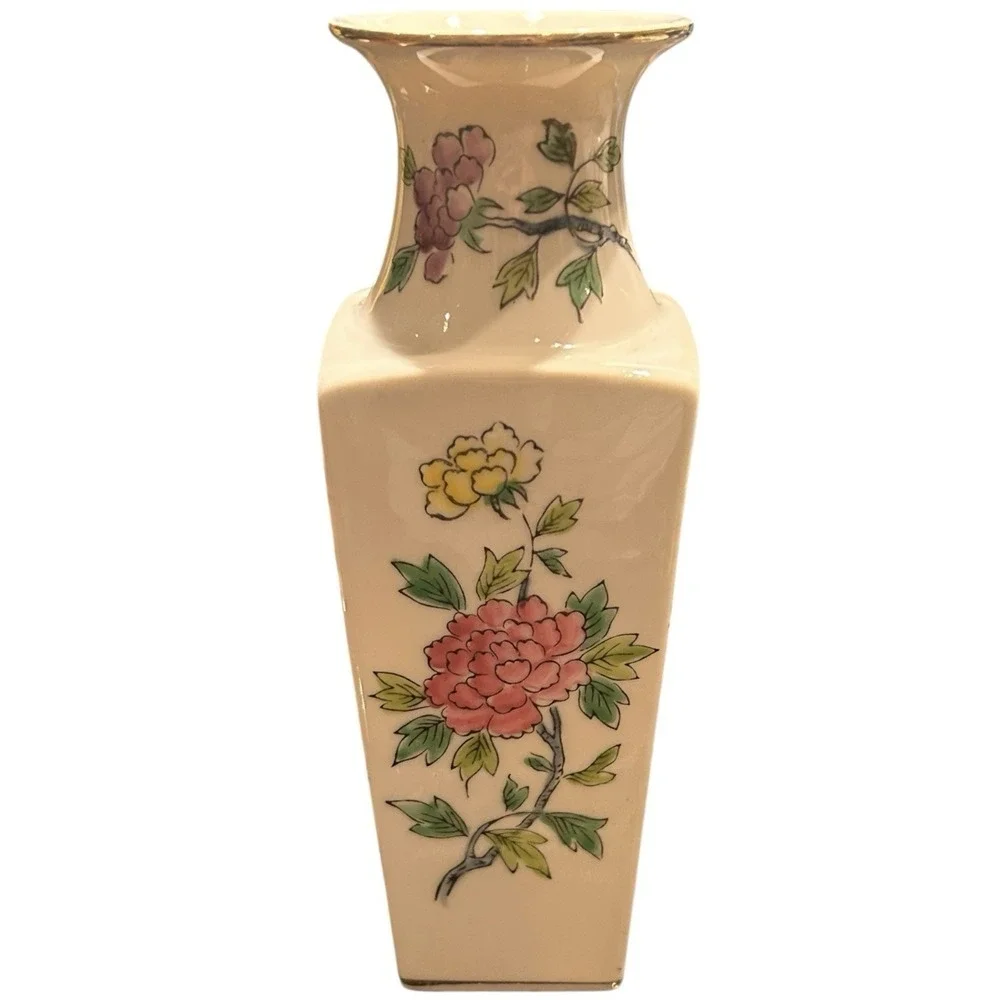 Chinese Porcelain Vase Famille Rose Qing Or Republic Period Export Style (TWO)